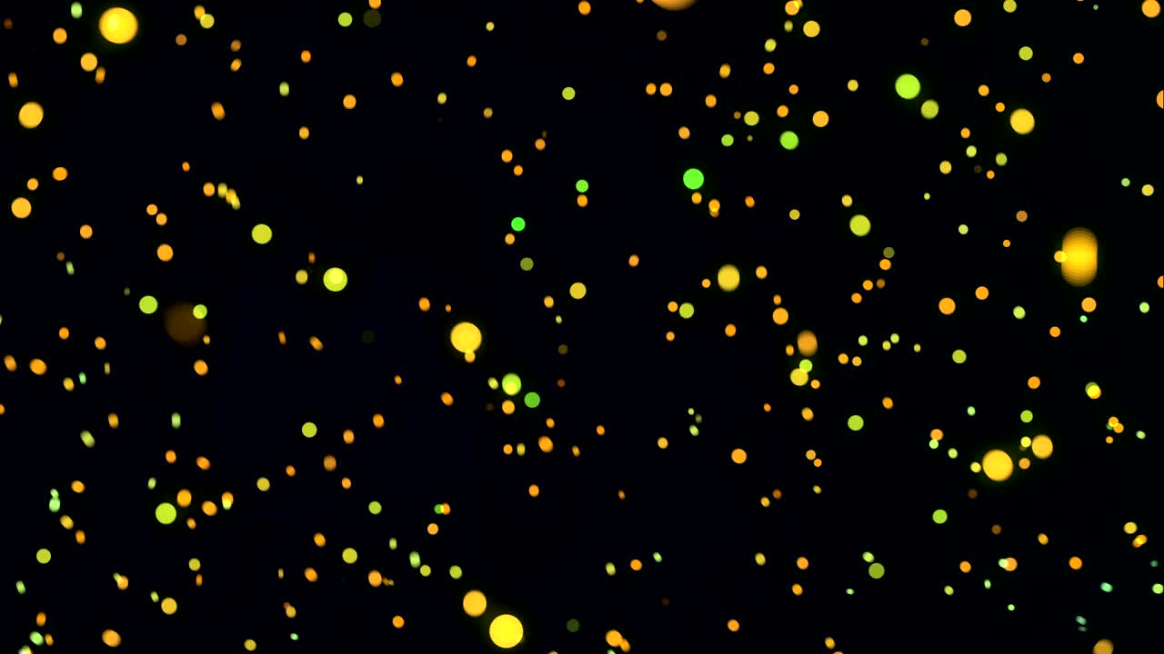 추상적인 점들이 날아다니는 애니메이션