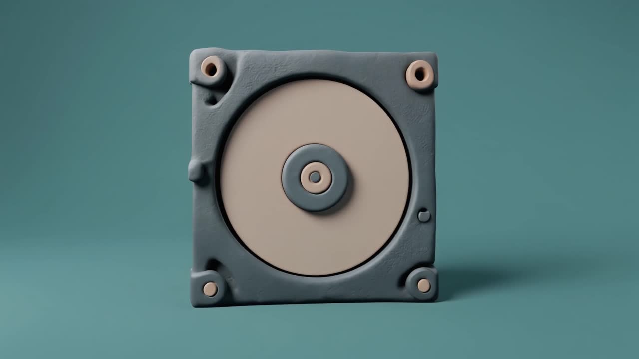 Stilisert 3D-gjengivelse av en roterende stasjon.