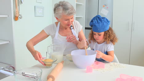 adorable little child cooking