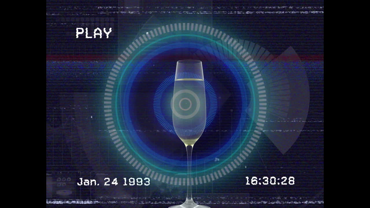 간섭과  ⁇ 페인 한 잔에 대한 스 ⁇  스캔의 애니메이션