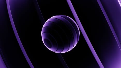 el fondo abstracto del bucle vj - el vuelo de una pelota de lila.