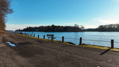 a light breeze tossing the waves on mona lake