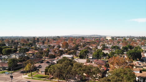 imagen aérea del sur de california en invierno