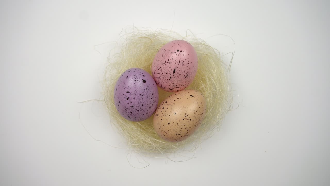 Symbol of Easter. Colorful Easter eggs and a holiday in every home.