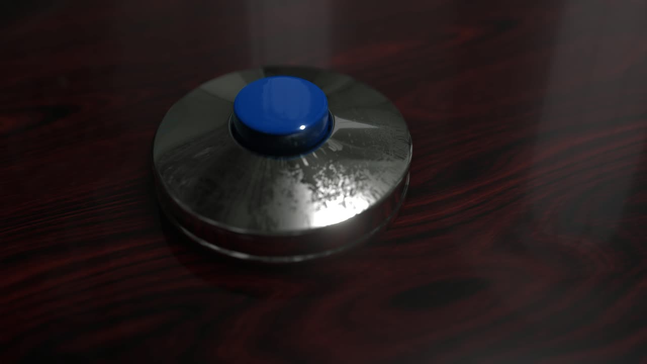 el botón parpadeante de lanzamiento nuclear grande se enciende presiona el gran empujón brillante pánico 4k