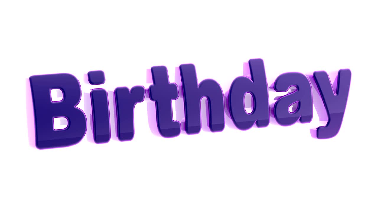 cumpleaños. imágenes en bucle con resolución 4k.