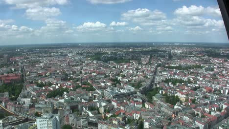 long aerial view over berlin from tv tower , germany-4
