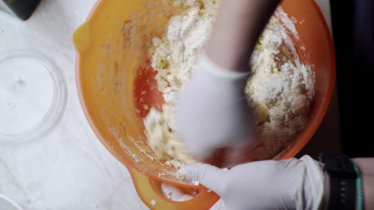Traditional greek cheese pie preparation