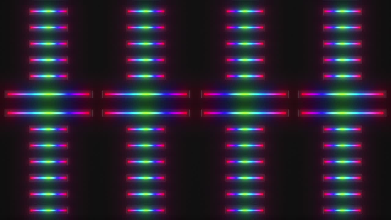 patrón de luz de neón abstracto