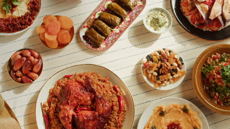 a delicious middle eastern feast