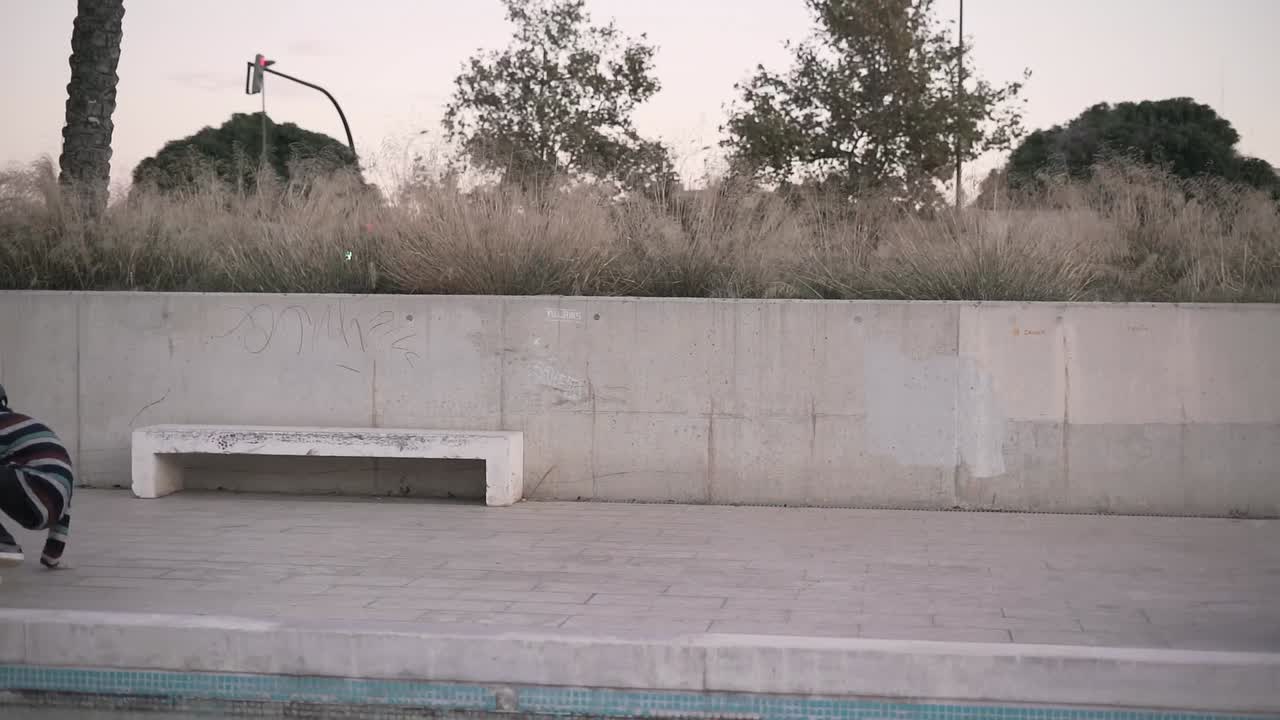 Skateboarding at a Urban Park