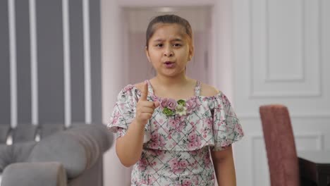 Indian-kid-girl-shouting-and-fighting-with-someone