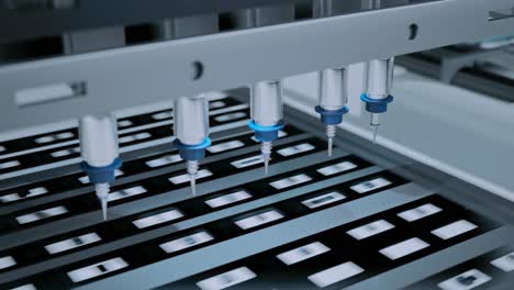 la máquina de placas de circuitos automatizados produce placas electrónicas digitales impresas