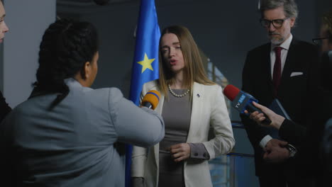 press conference with european official