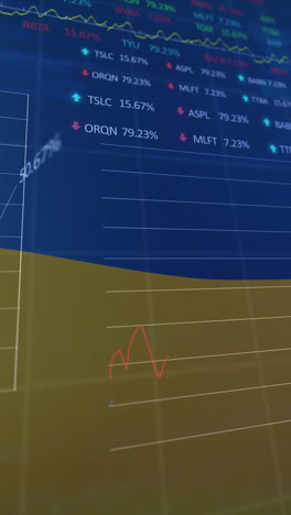 Animación-Del-Procesamiento-De-Datos-Sobre-La-Bandera-De-Ucrania