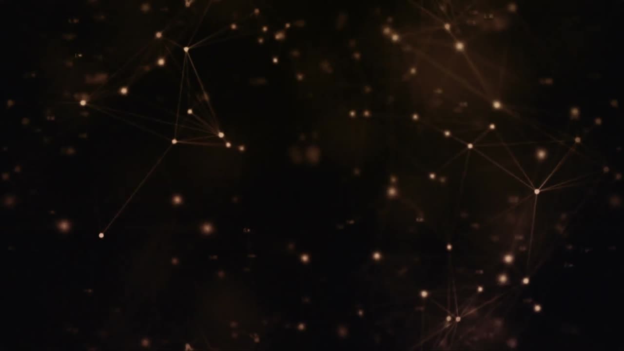 líneas de conexión abstractas contra un fondo negro