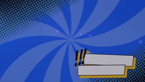 Digitale-Animation-Eines-Banners-Mit-Kopierraum-Vor-Blauem-Radialem-Hintergrund