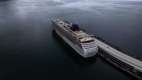 Huge-Ferry-Ship-Of-Porto-Santo-Line-In-Funchal,-Madeira-Portugal