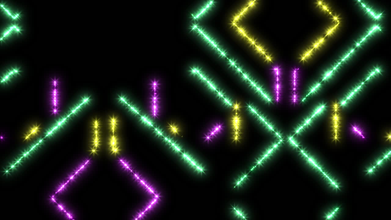 Colorful abstract pattern of lines and shapes