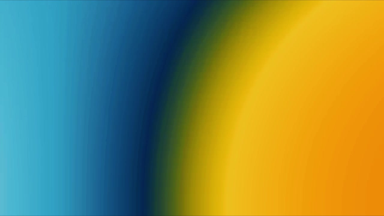 Sfondo astratto in movimento con transizioni di colore fluide blu e gialle