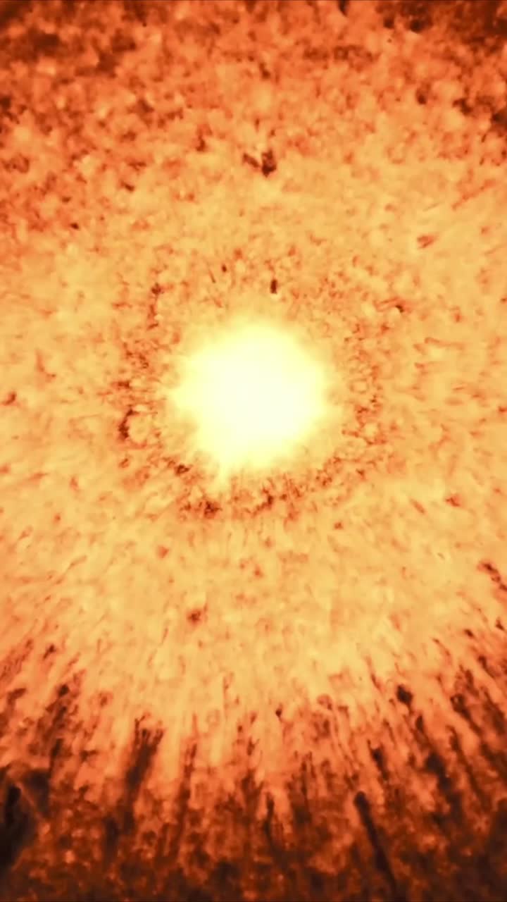 Energia astratta infuocata arancione e gialla pulsante