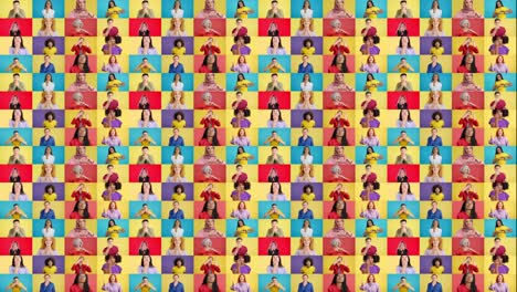 diverse people pattern