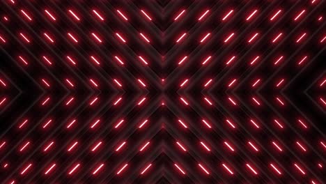 patrón geométrico de neón rojo