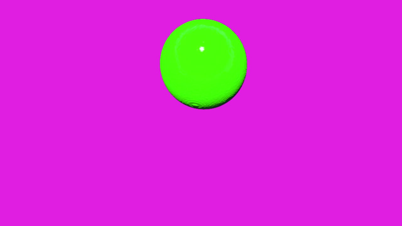 Schizzo verde su sfondo rosa