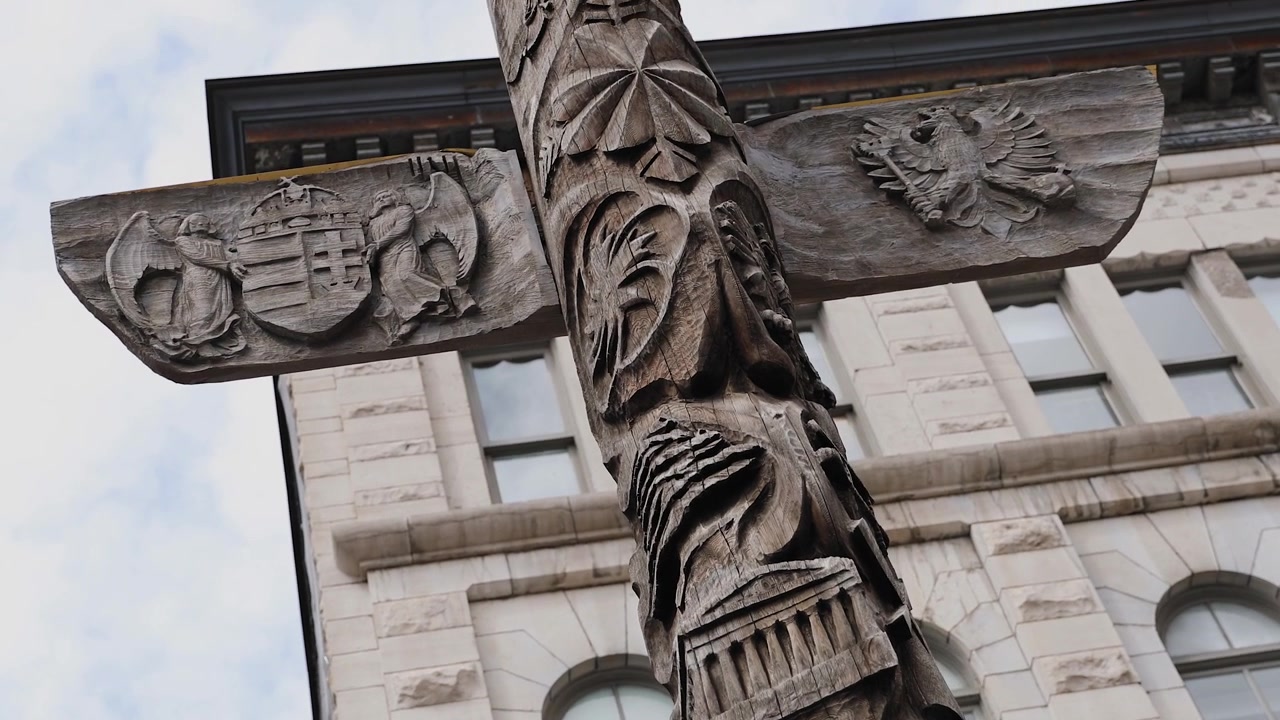 Totem nel Byward Market, centro di Ottawa.