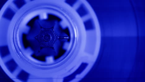 close-up of an audio cassette