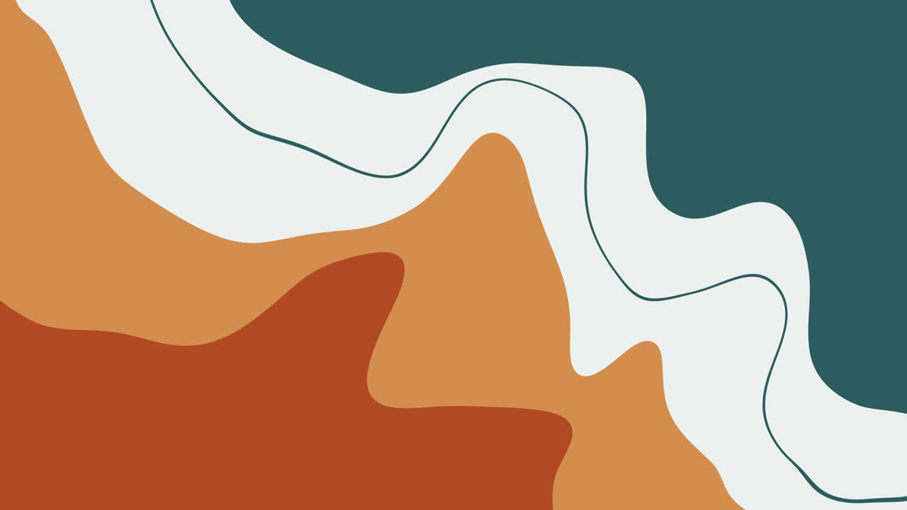 Animated Abstract Background with Wavy Shapes and Lines | Premium Stock ...
