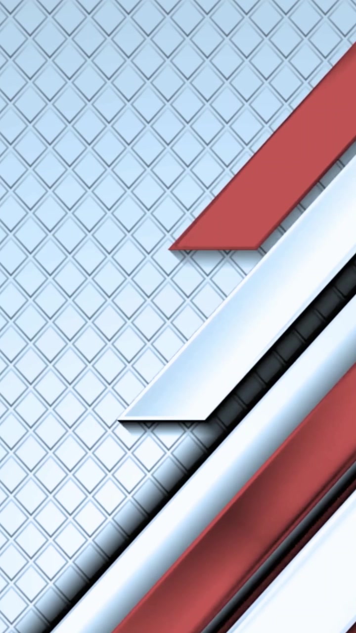 Dynamic Abstract Background with Moving Red and White Geometric Stripes