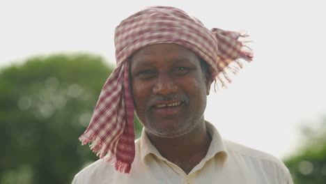 portrait of an indian farmer