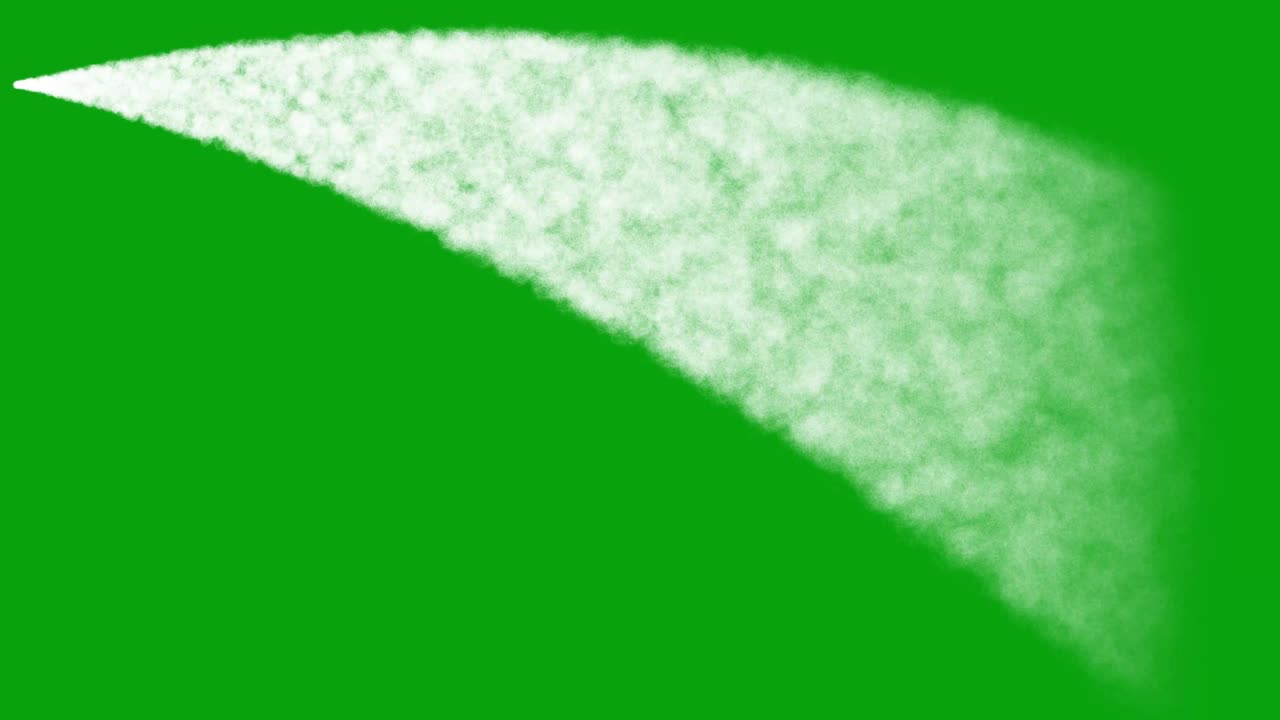 녹색 스크린 배경으로 물 흐름 모션 그래픽