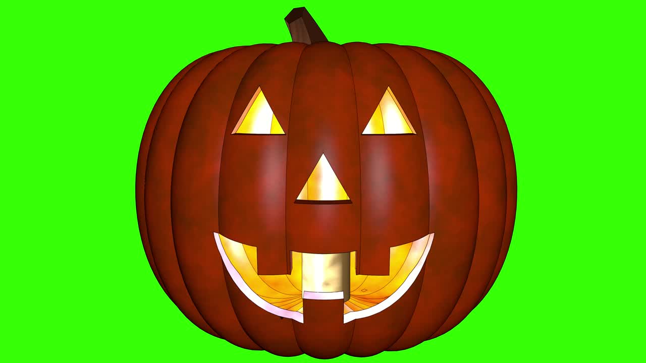 Green Screen Jack-o-Lantern