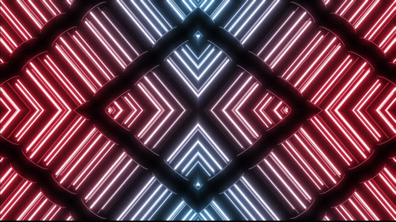 patrón geométrico de neón