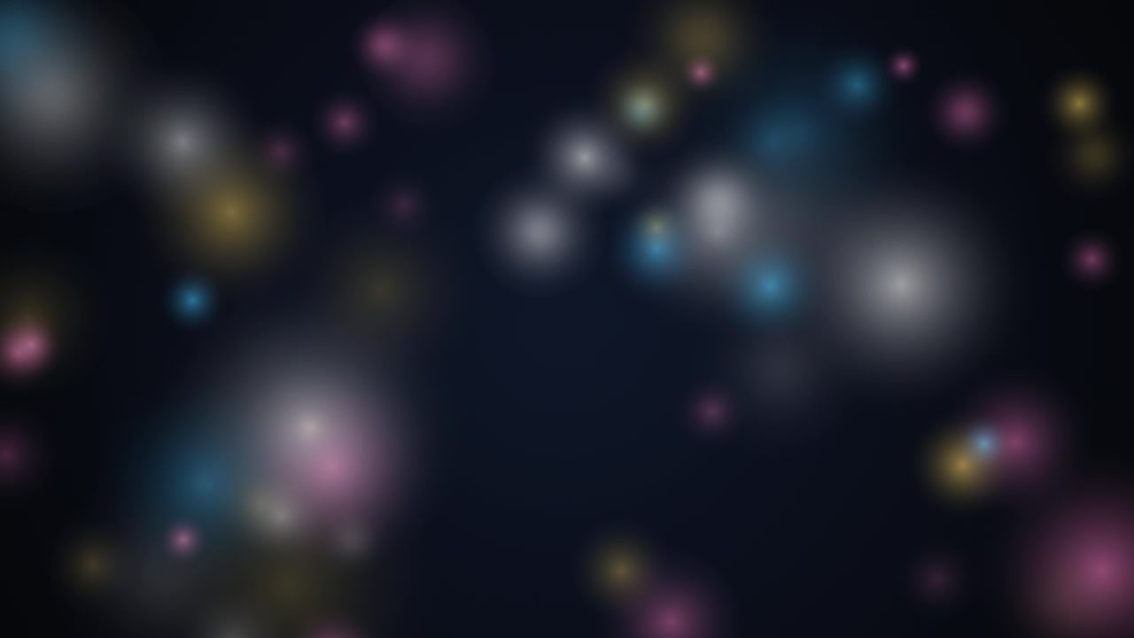 Abstract Background with Floating Colorful Bokeh Lights