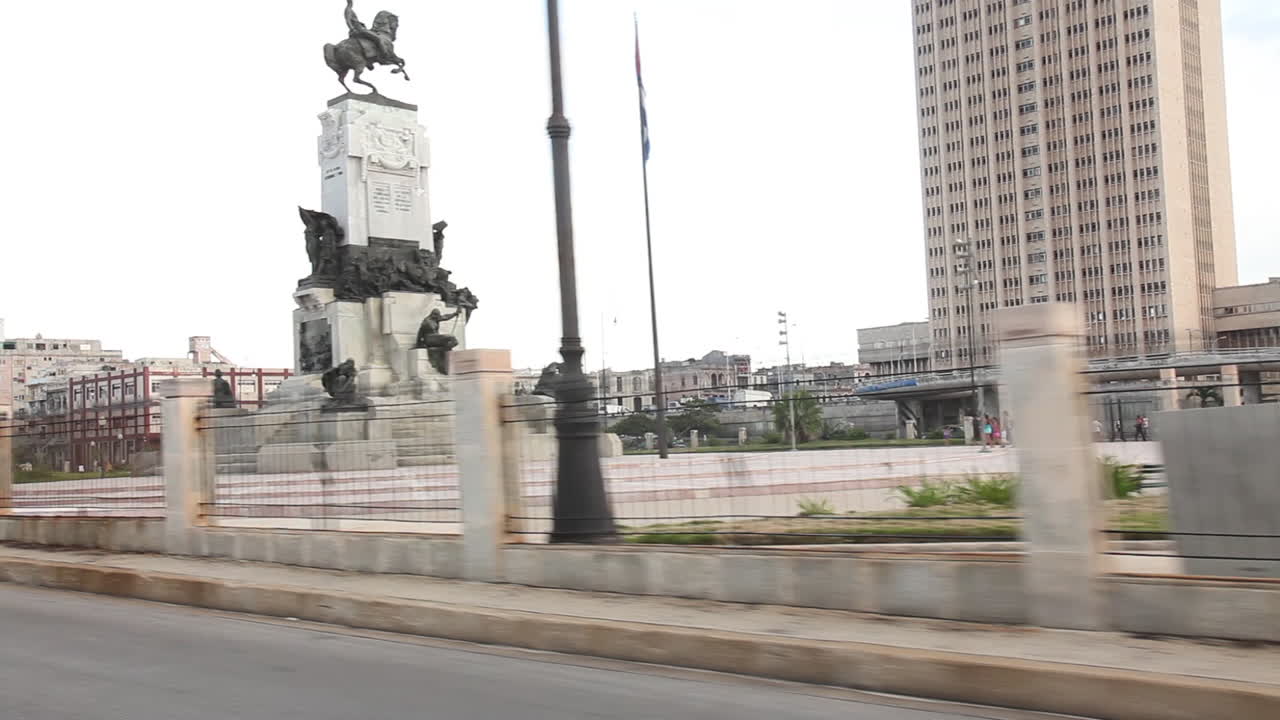 Driving the streets of Havana, Cuba.