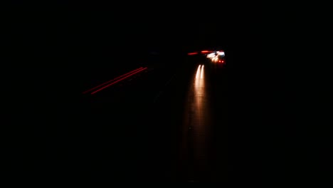 Incredible,-2-way-long-exposure-motorway-hyper-lapse,-busy-road,-freeway