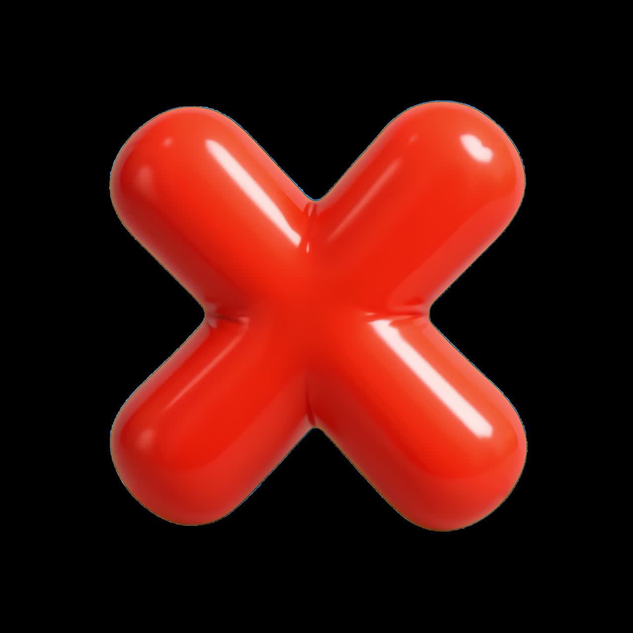 Vibrant red capsule medication animation isolated asset, transparent 4K video, alpha channel, ProRes