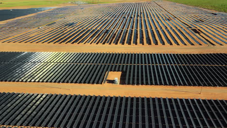 green energy production in arizona: drone aerial view
