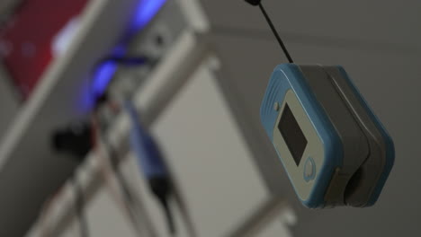 medical monitoring equipment in a hospital setting