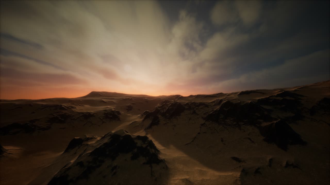 tormenta en el desierto de arena