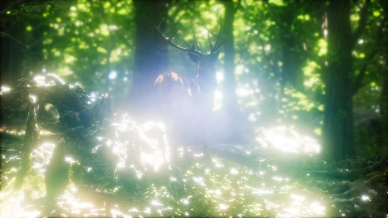 초록색 숲 에 있는 큰  ⁇ 은 사 ⁇