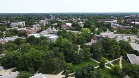 north campus of msu via drone