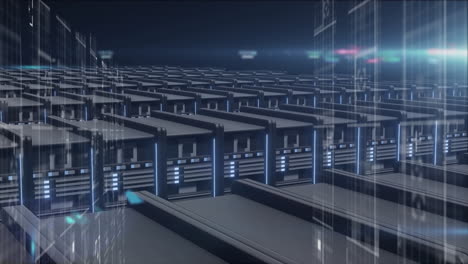 animation of data processing over computer servers