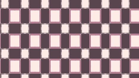 vintage geometric grid pattern repeating cream and rose rectangles with subtle 3d shadow effect on deep plum background for retro themed graphics slides wallpapers or textile design