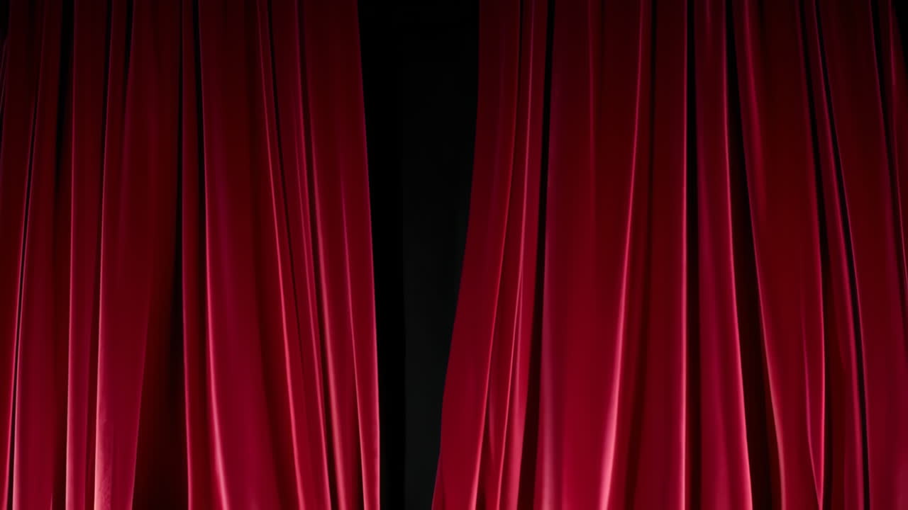 Cortine rosse sul palco