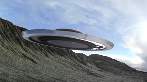 ufo in the mountains