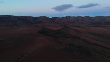 yukon mountainous landscape near the arctic circle - drone shot